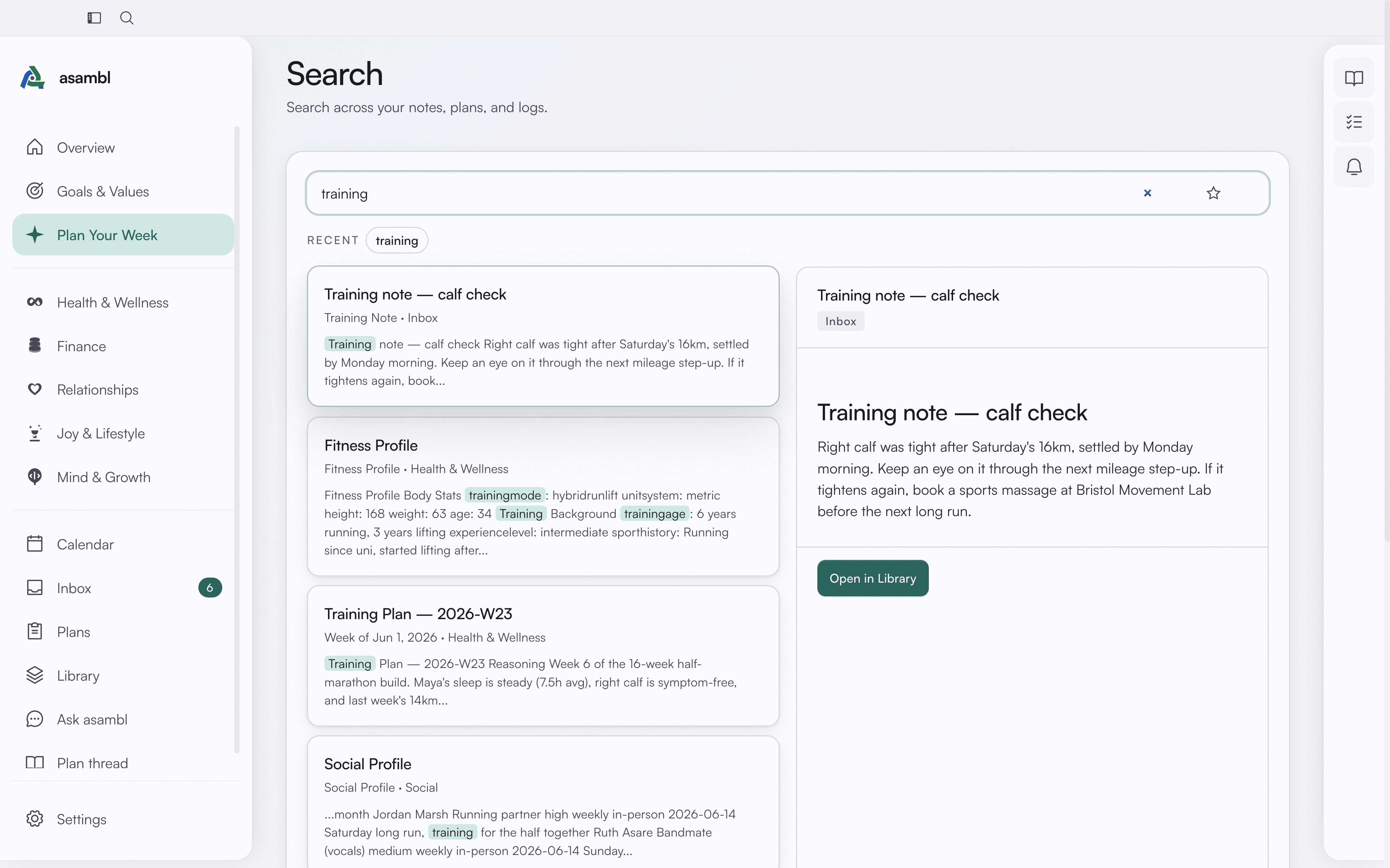 Search results
